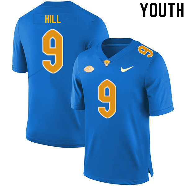 Youth #9 Brandon Hill Pitt Panthers College Football Jerseys Sale-Royal